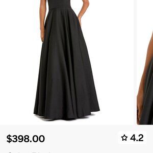 Mac Duggal Classic A Line, V Neck Gown